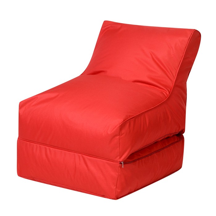 Кресло-лежак, раскладной, цвет красный