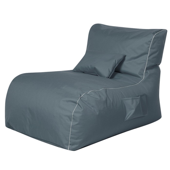 Кресло-лежак, цвет серый