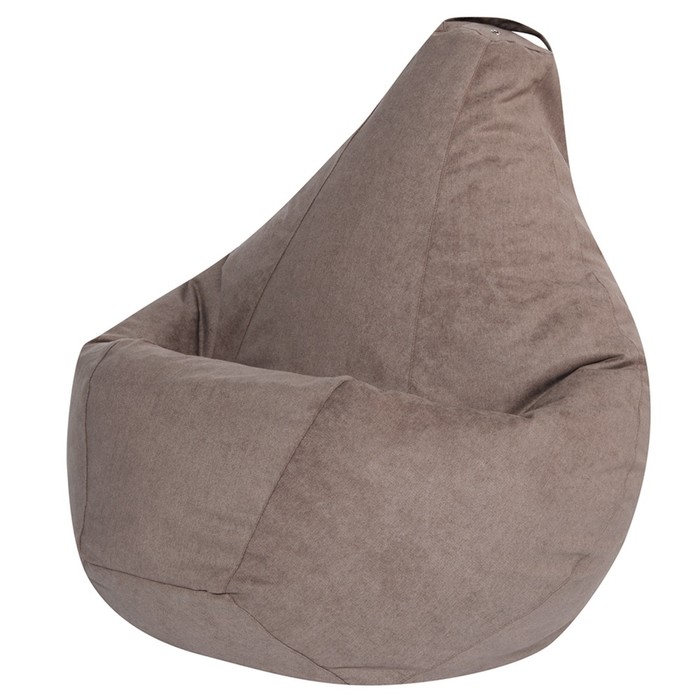 Кресло-мешок «Груша», велюр, цвет бежевый XL