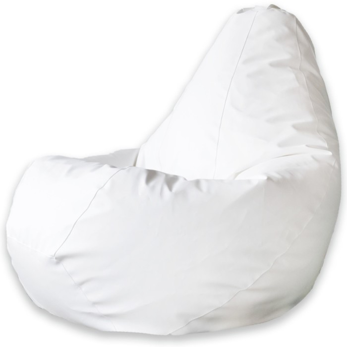 мягкие кресла пазитифчик мешок груша экокожа 110х85 Кресло-мешок «Груша», экокожа, размер 2ХL, цвет белый