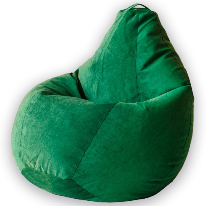 фото Кресло-мешок «груша», микровельвет, размер 2хl, цвет зеленый dreambag