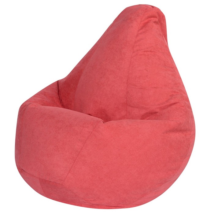 Кресло-мешок «Груша», велюр, размер 2XL, цвет коралловый