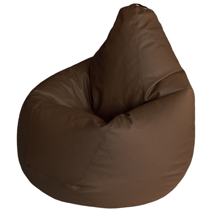 фото Кресло-мешок «груша», экокожа, размер l, цвет светло-бежевый dreambag