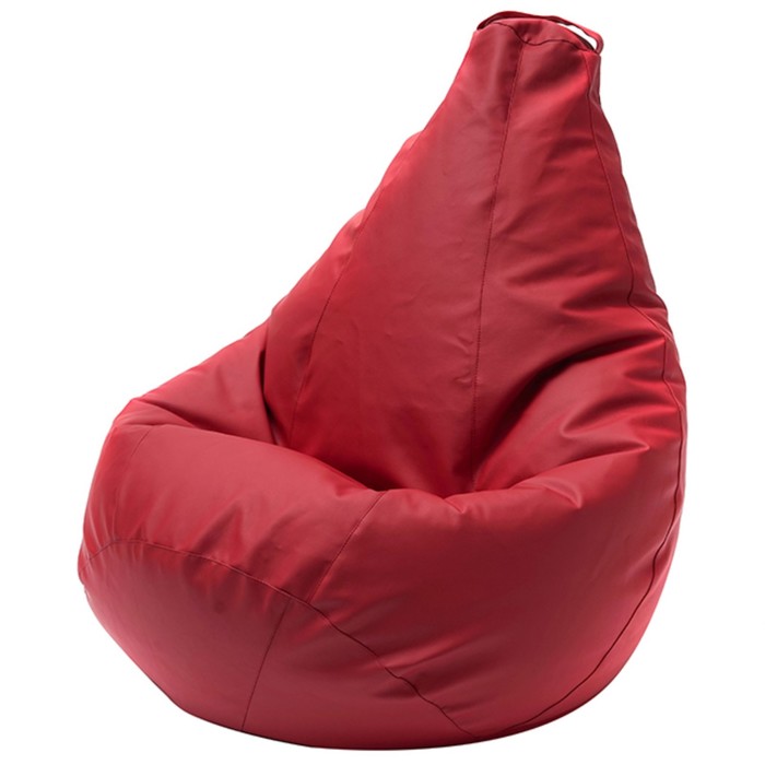 Кресло-мешок «Груша», экокожа, размер L, цвет красный
