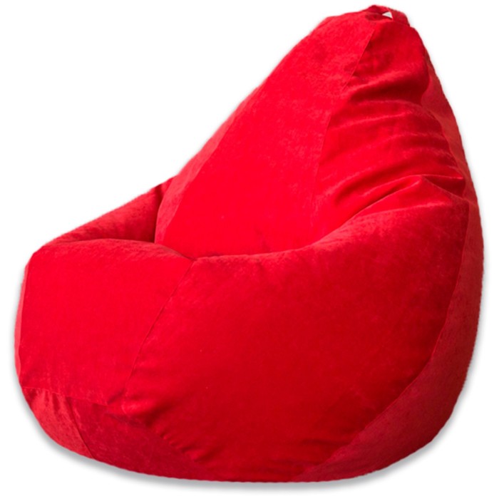 Кресло-мешок «Груша», микровельвет, размер 2ХL, цвет красный