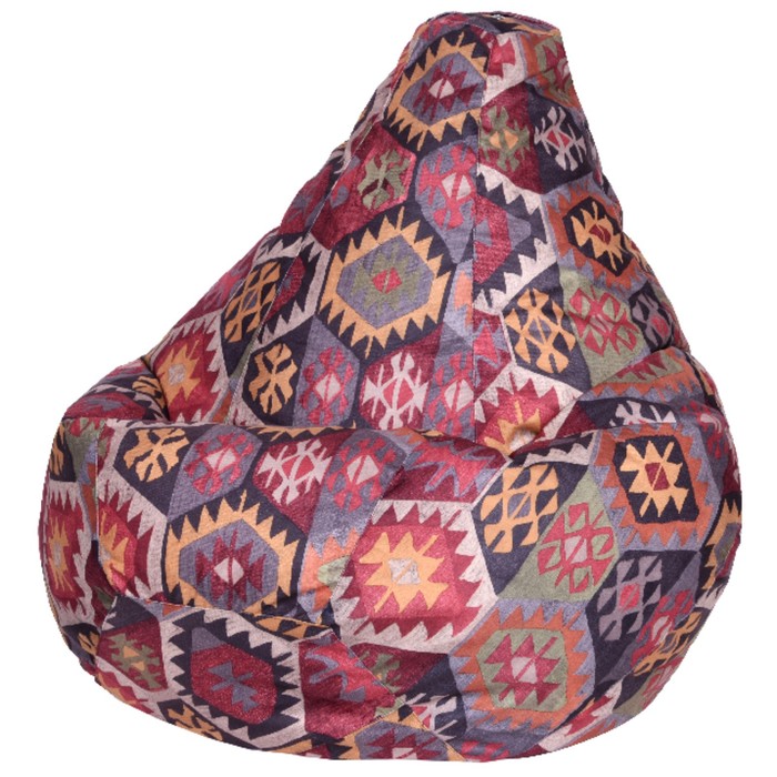 Кресло-мешок «Груша» «Мехико», размер 2ХL, цвет бордовый