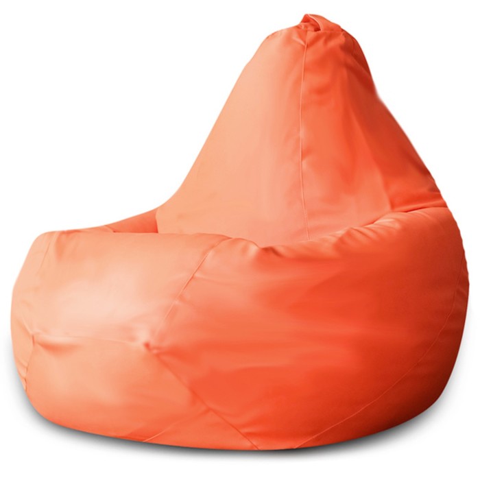 мягкие кресла пазитифчик мешок груша экокожа 110х85 Кресло-мешок «Груша», экокожа, размер 2ХL, цвет оранжевый
