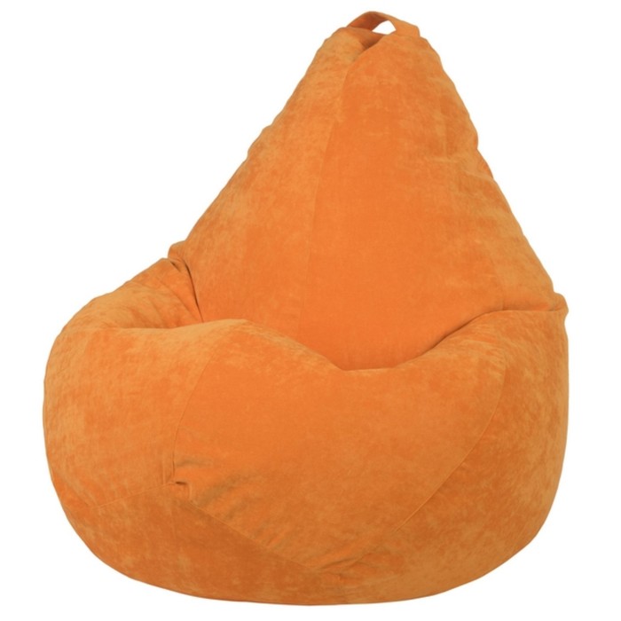 фото Кресло-мешок «груша», микровельвет, размер xl, цвет оранжевый dreambag