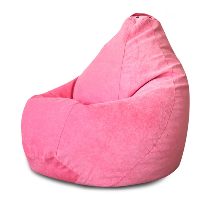 Кресло-мешок «Груша», микровельвет, размер 2ХL, цвет розовый