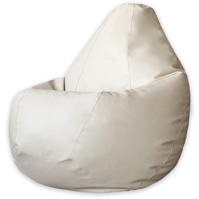 фото Кресло-мешок «груша», экокожа, размер 2хl, цвет светло-бежевый dreambag