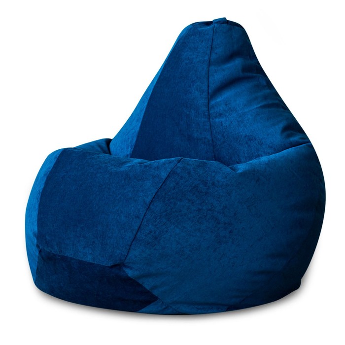 фото Кресло-мешок «груша», микровельвет, размер 2хl, цвет синий dreambag