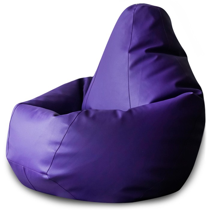 фото Кресло-мешок «груша», экокожа, размер 2хl, цвет фиолетовый dreambag