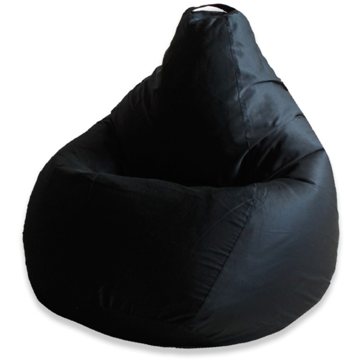 Кресло-мешок «Груша» «Фьюжн», размер L, цвет чёрный кресло мешок груша экокожа фиолетовая l