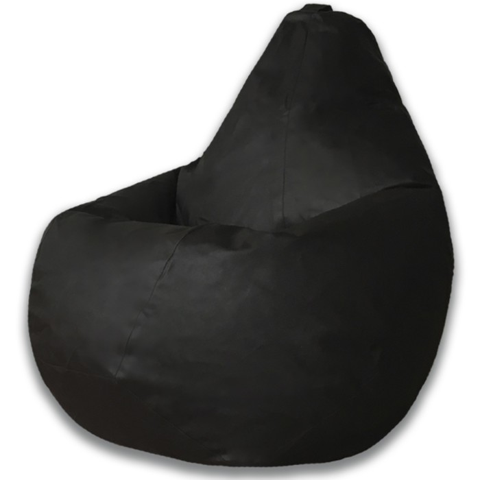 мягкие кресла пазитифчик мешок груша экокожа 110х85 Кресло-мешок «Груша», экокожа, размер ХL, цвет чёрный