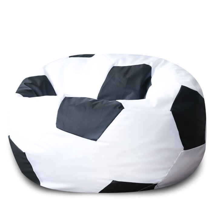 фото Кресло «мяч», оксфорд, цвет белый/чёрный dreambag
