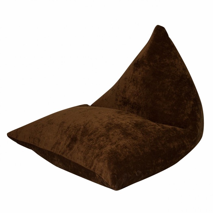 Кресло «Пирамида», микровельвет, цвет коричневый