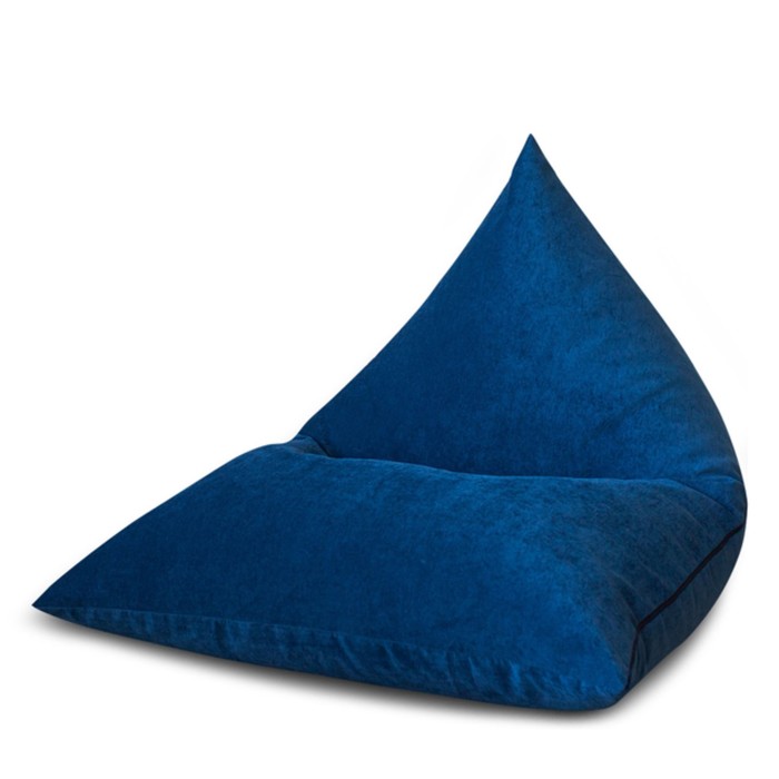 Кресло «Пирамида», микровельвет, цвет синий