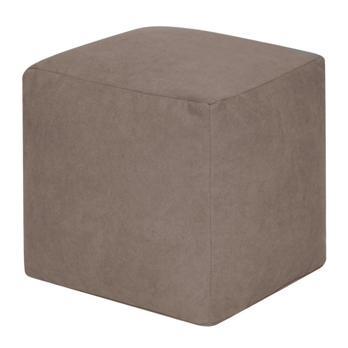 Пуфик «Куб», велюр, цвет бежевый пуфик куб велюр цвет серый