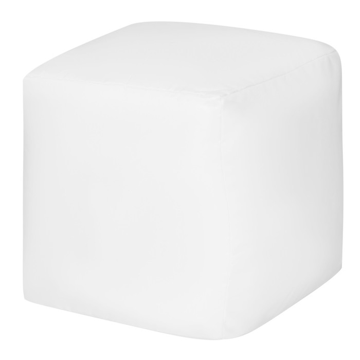 Пуфик «Куб», оксфорд, цвет белый пуфик куб велюр цвет серый