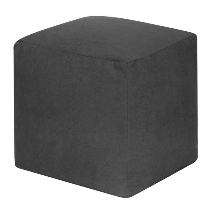 Пуфик «Куб», велюр, цвет графит пуфик куб велюр цвет серый