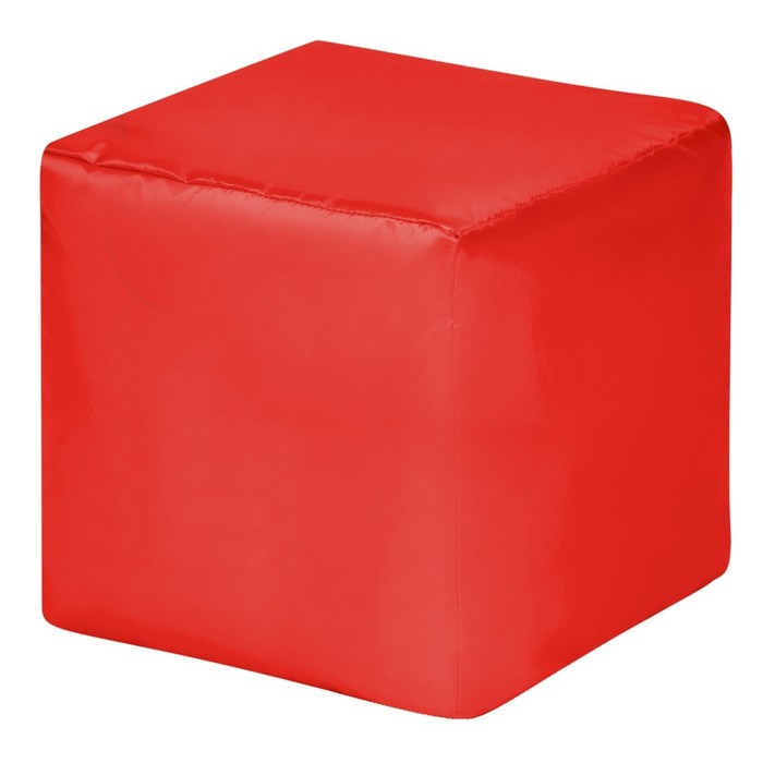 Пуфик «Куб», оксфорд, цвет красный пуфик куб велюр цвет серый