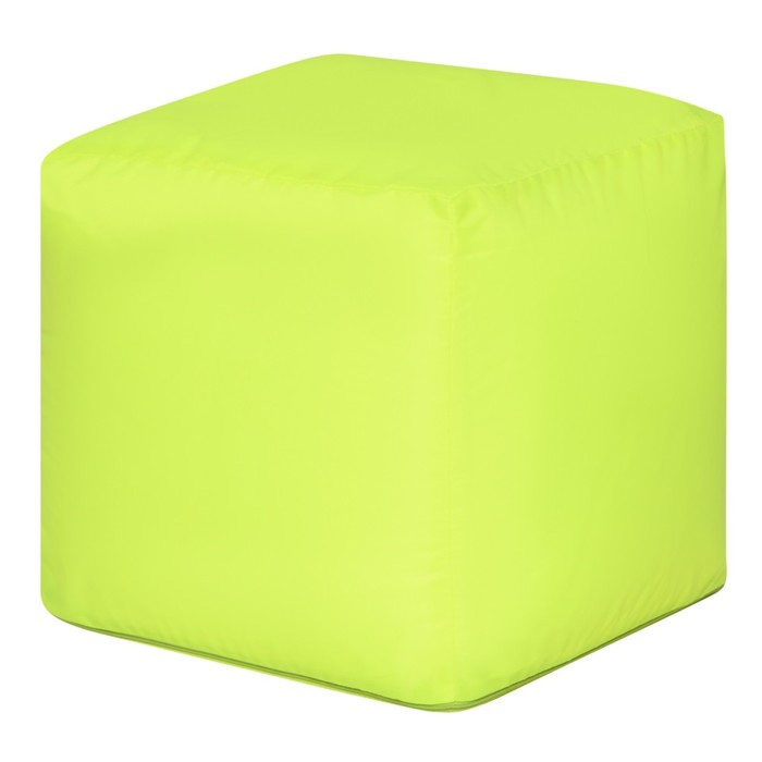 Пуфик «Куб», оксфорд, цвет лайм