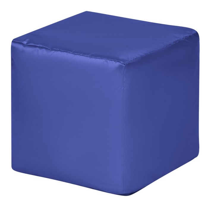 Пуфик «Куб», оксфорд, цвет синий пуфик куб велюр цвет серый