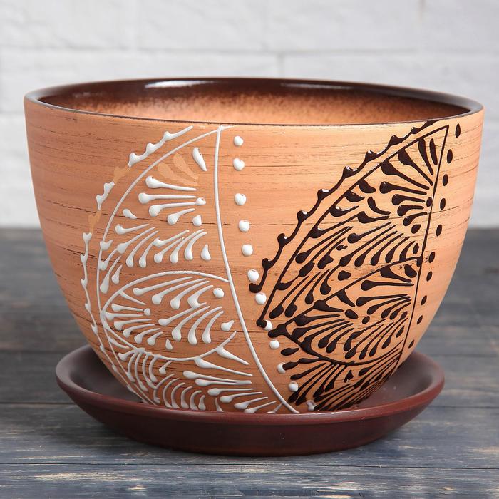 Кашпо "Кружево" 4 л