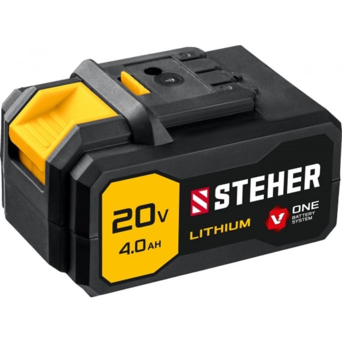 Аккумулятор STEHER V1-20-4, 4 Ач, 20 Вольт, защита от перегрева цена и фото