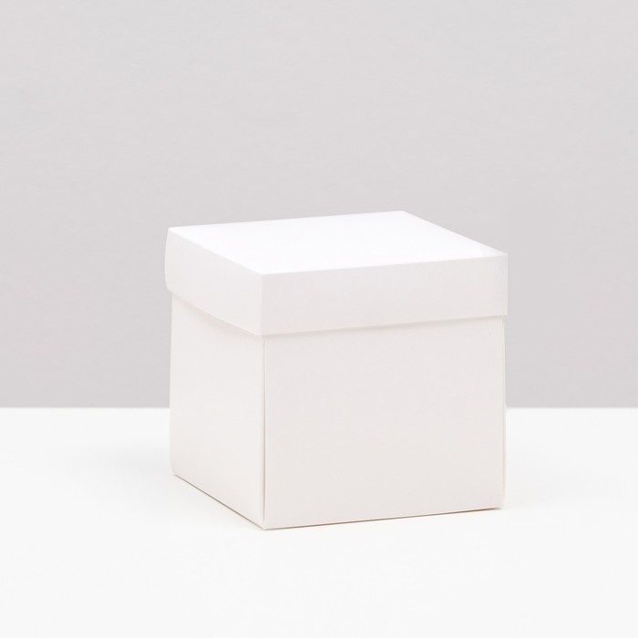 Коробка складная, белый, 10 х 10 х 10 см