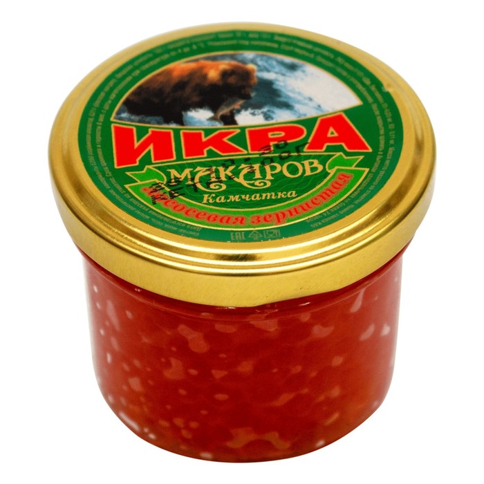 

Икра лососевая зернистая ст/б 100 г Макаров