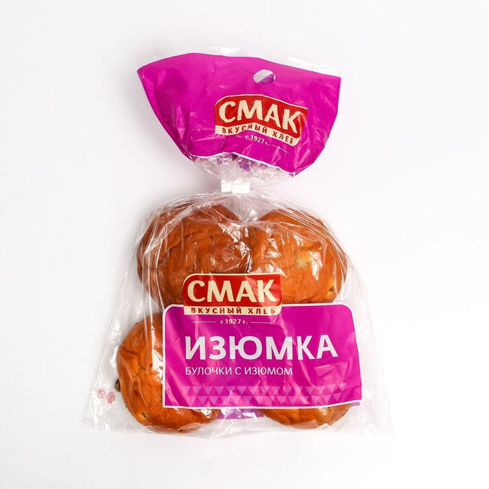 

Булочка ИЗЮМКА в/с СМАК 160г (40г*4)