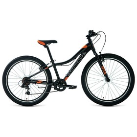 

Велосипед 24" Forward Twister 1.0, 2022, цвет черный/оранжевый, размер рамы 12"