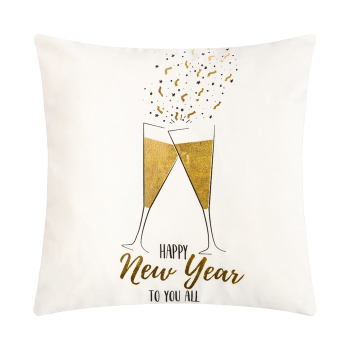 

Чехол на подушку Этель "New Year" 40х40 см, 100% п/э, велюр