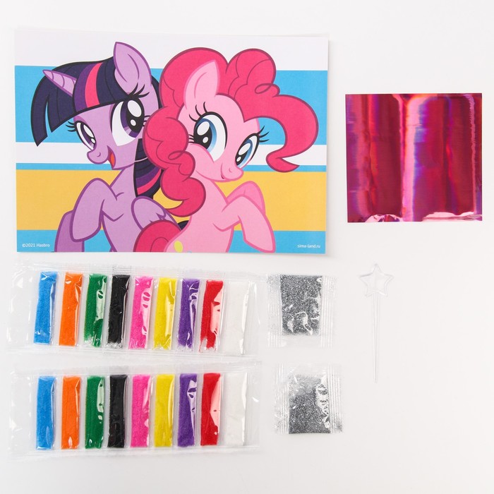 Набор для творчества, фреска "Пинки Пай и Искорка", My little Pony