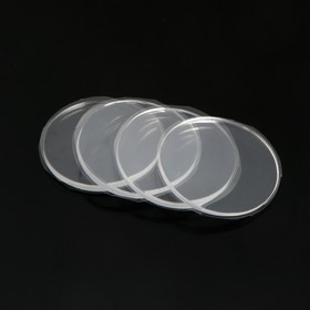 Накладка мебельная круглая ТУНДРА, d=70 мм, 4 шт, прозрачная