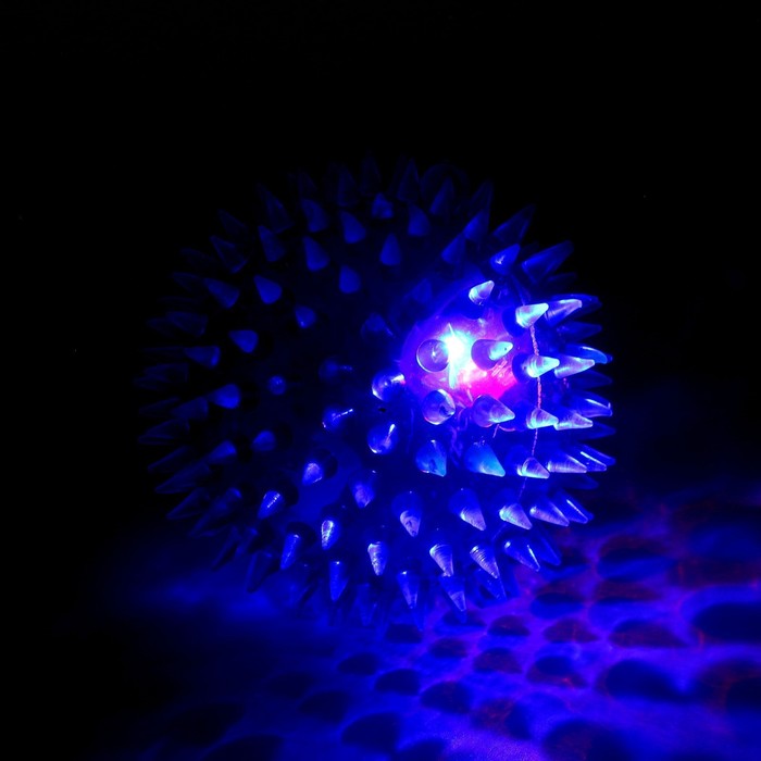 Мяч световой Зверятки цвета МИКС