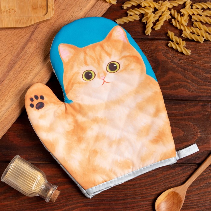 

Варежка Доляна Котики "Мурка" 24*18 см, 100% п/э