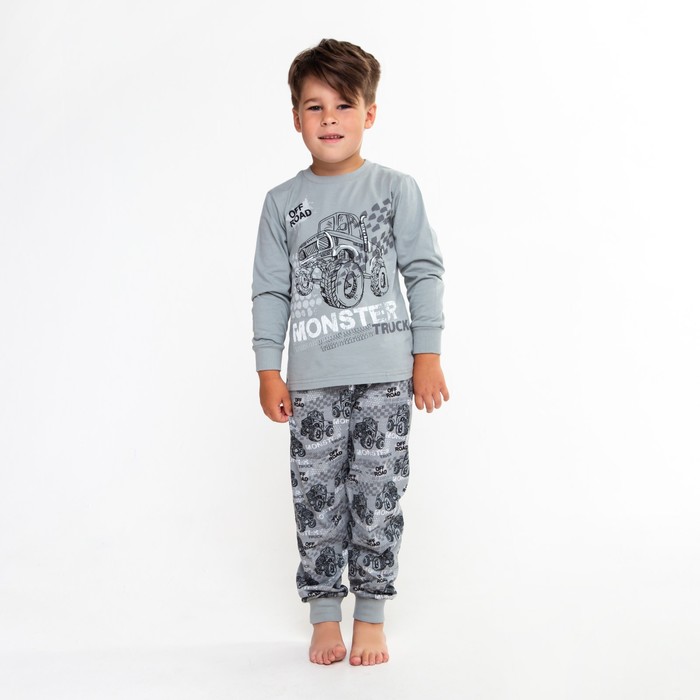 Пижама для мальчика, цвет серый, рост 116 см пижама для мальчика цвет серый рост 116 см