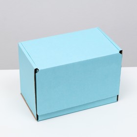 Коробка самосборная, голубая, 26,5 х 16,5 х 19 см,
