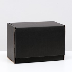 Коробка самосборная, черная, 26,5 х 16,5 х 19 см