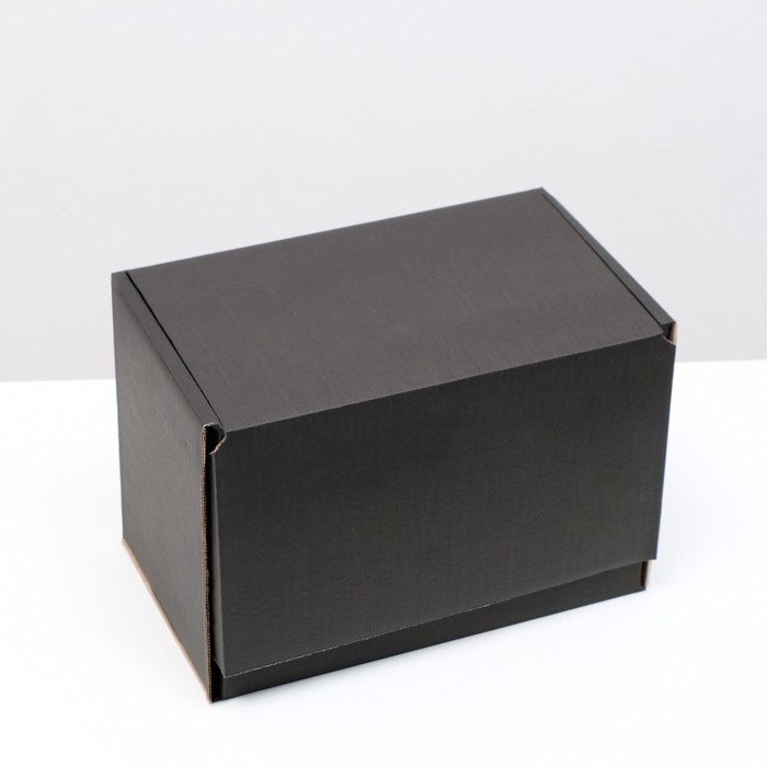 Коробка самосборная, черная, 26,5 х 16,5 х 19 см,