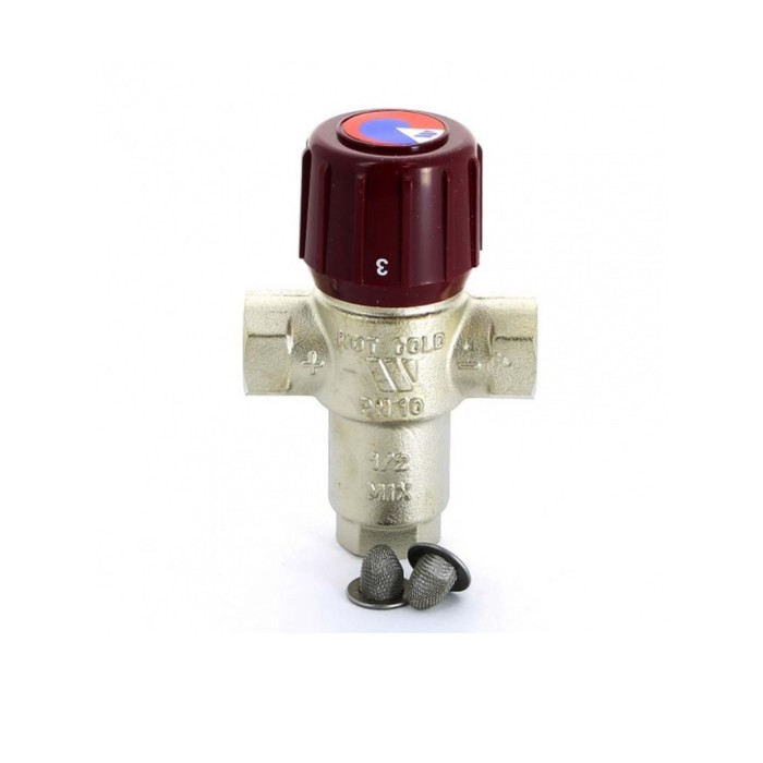 Клапан термостатический Watts 10022122, AM6209C12, смесительный, 1/2", 42-60°С