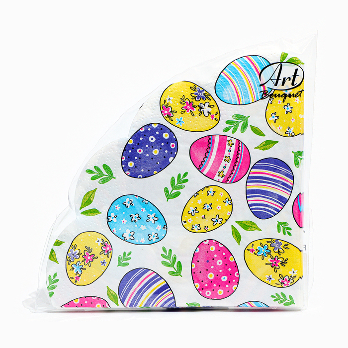 Салфетки бумажные " Art Bouquet Rondo" Акварельные яйца, 3 слоя, 12 листов 7797516