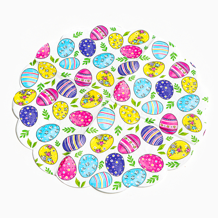 Салфетки бумажные " Art Bouquet Rondo" Акварельные яйца, 3 слоя, 12 листов 7797516