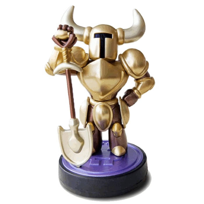 фото Интерактивная фигурка, amiibo shovel knight treasure trove: gold, коллекция shovel knight nintendo