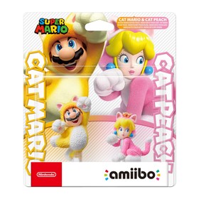

Интерактивная фигурка, Amiibo Марио-кот и Пич-кошка, коллекция Super Mario