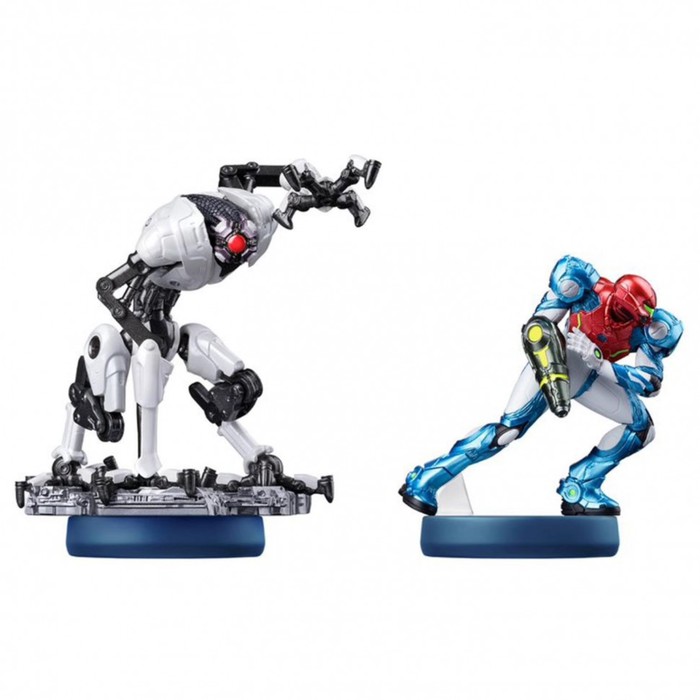 Комплект из 2-х фигурок: Amiibo Самус Аран и E.M.M.I, коллекция Metroid