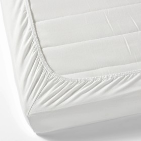 

Простыни натяжные для кроватки ЛЕН, 2 шт, 60x120 см, цвет белый