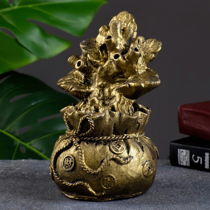 Статуэтка "Денежное дерево" золото, 17х11х11см